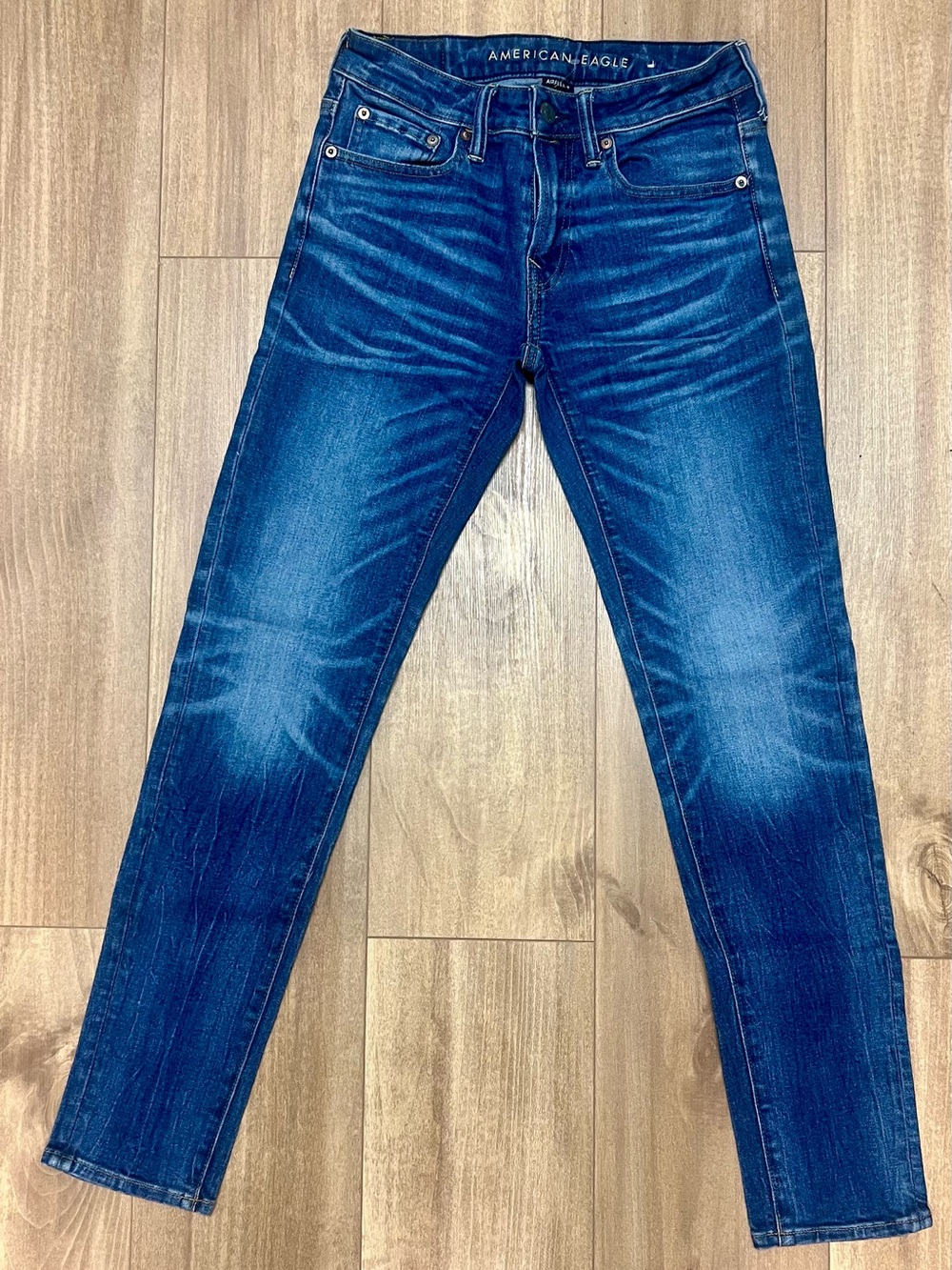 American Eagle AirFlex+ Skinny Jeans Mens 28x32 Blue Stretch Denim AE